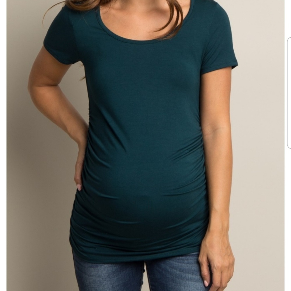 Pink blush maternity top